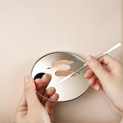 Round Square Transparent Acrylic Makeup Foundation Make-up Palette Color Beauty tool Easy To Clean