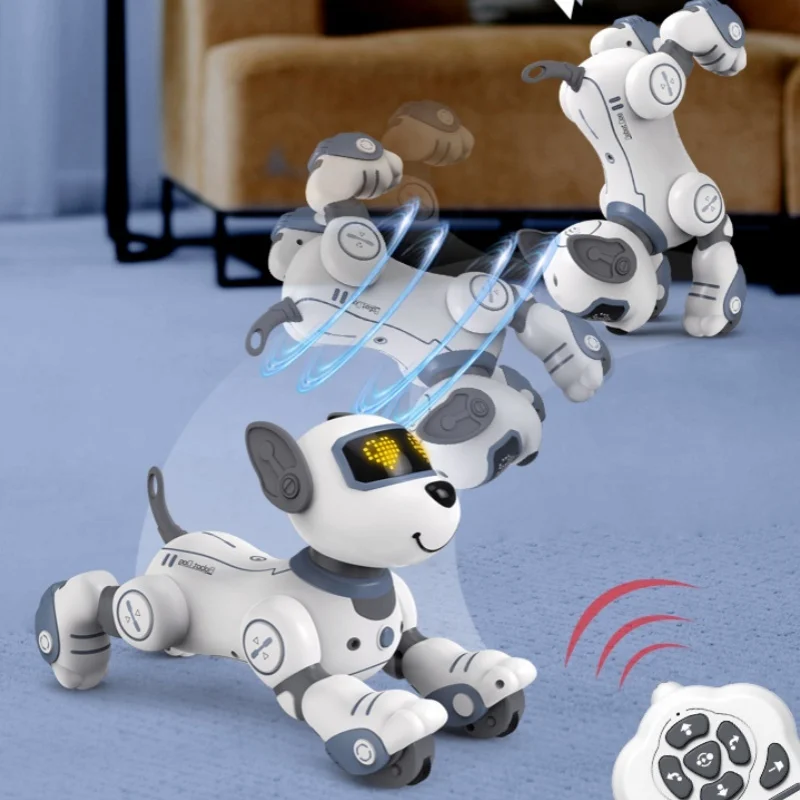 Giocattoli per cani Robot intelligenti per bambini Rc l'animale domestico carino può spostare e ballare il regalo di compleanno dei bambini del Robot del compagno dell'animale domestico del cane elettronico