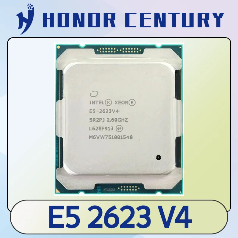 used Xeon E5 2623 V4 CPU Processor 4 CORE 2.60GHz 85W SR2PJ LGA 2011-3