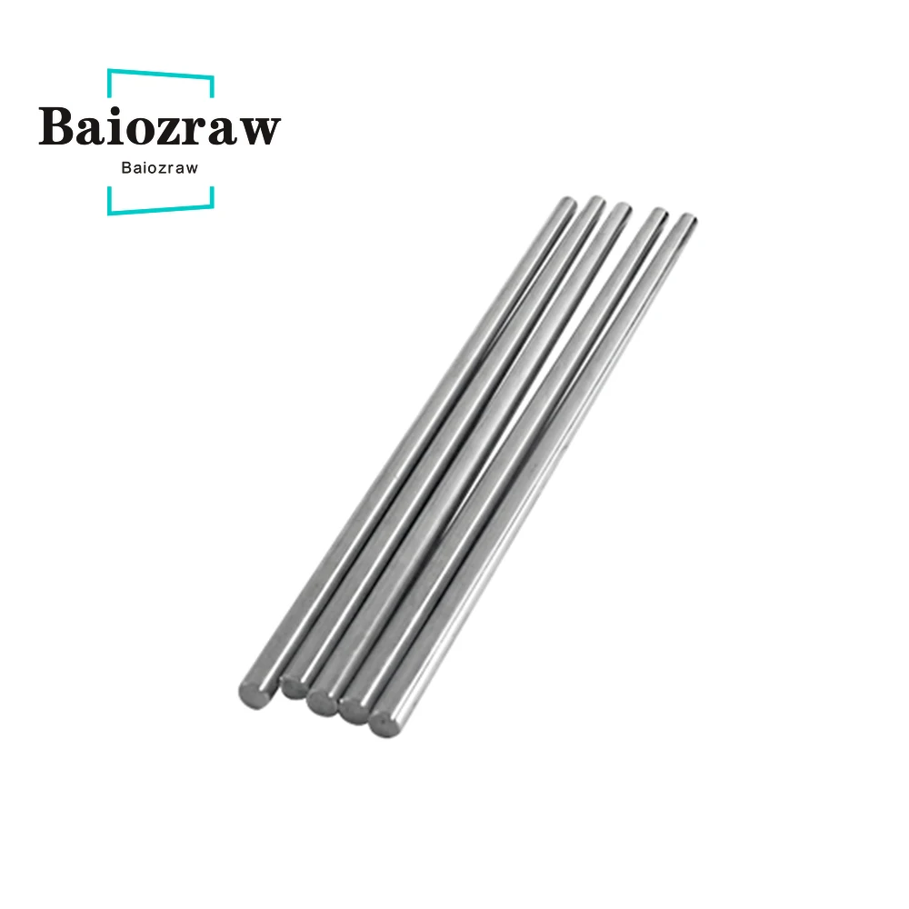 Baiozraw Bearing Steel Rod D Type Shaft Grind Flat Linear Rail Round Length 30/45/50/60mm Diameter 5mm For Voron Motion Parts