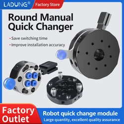 Manual Quick Changer Swivel Pneumatic EOAT of robot QC-G90 QC-G50 QC-R150K QC-G150 mechanical arm fixture, quick change gun disc