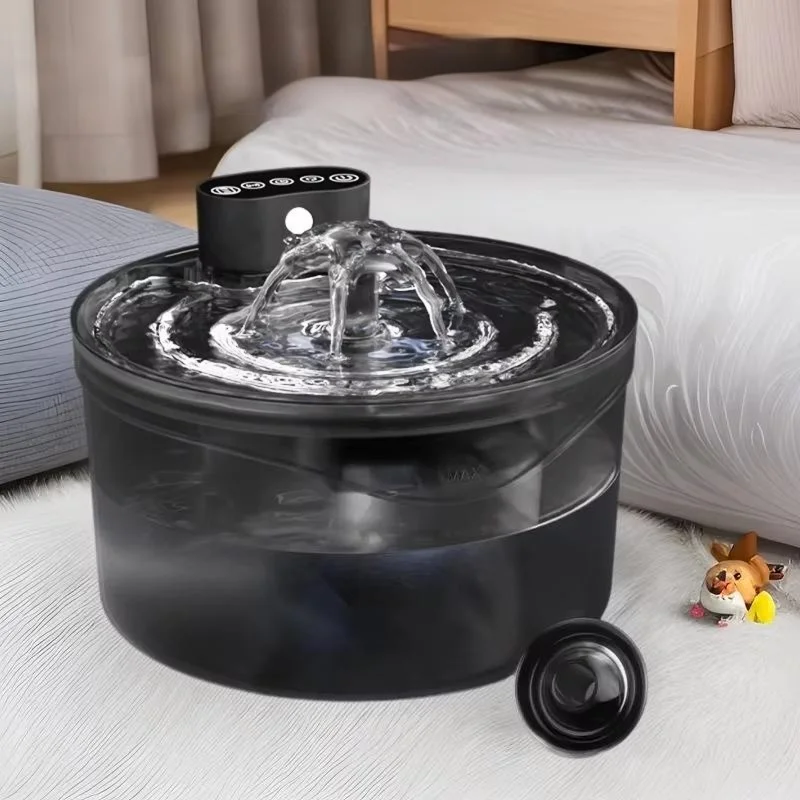 

Automatic Wireless Induction Intelligent Pet Water Dispenser Portable Bottle Cat Dog Water Feeder Charging Source Made Plastic