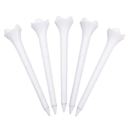 White Plastic Golf Ball Holder, Durable and Less Resistance, Suitable for Golfer in and Outdoor Practice, 100 PCs, 70mm, 83mm