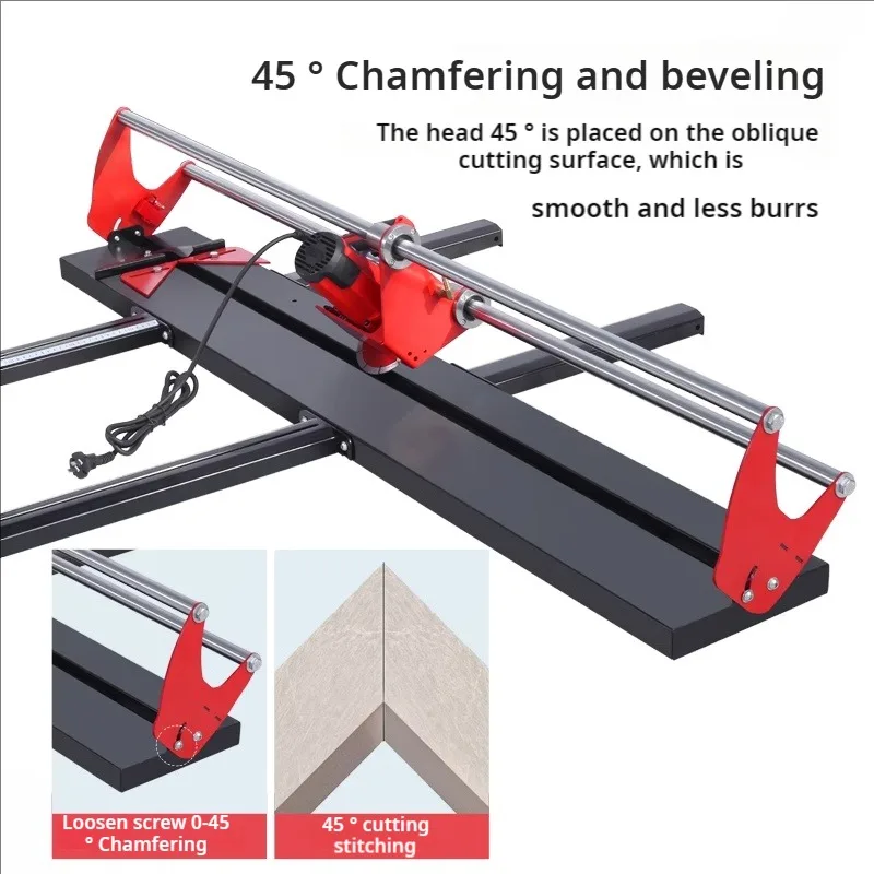 Multifunctional Desktop Tile Cutter Electric 45 Degree Chamfering Edging Machine For Marble Granite Porcelain With Water Pump