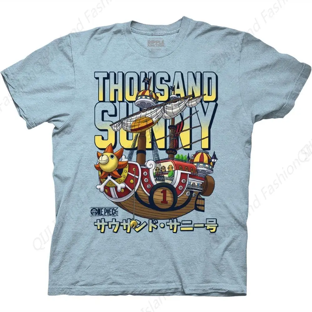 

One Piece Sunny Ship Straw Hat Crew Anime Adult T-Shirt