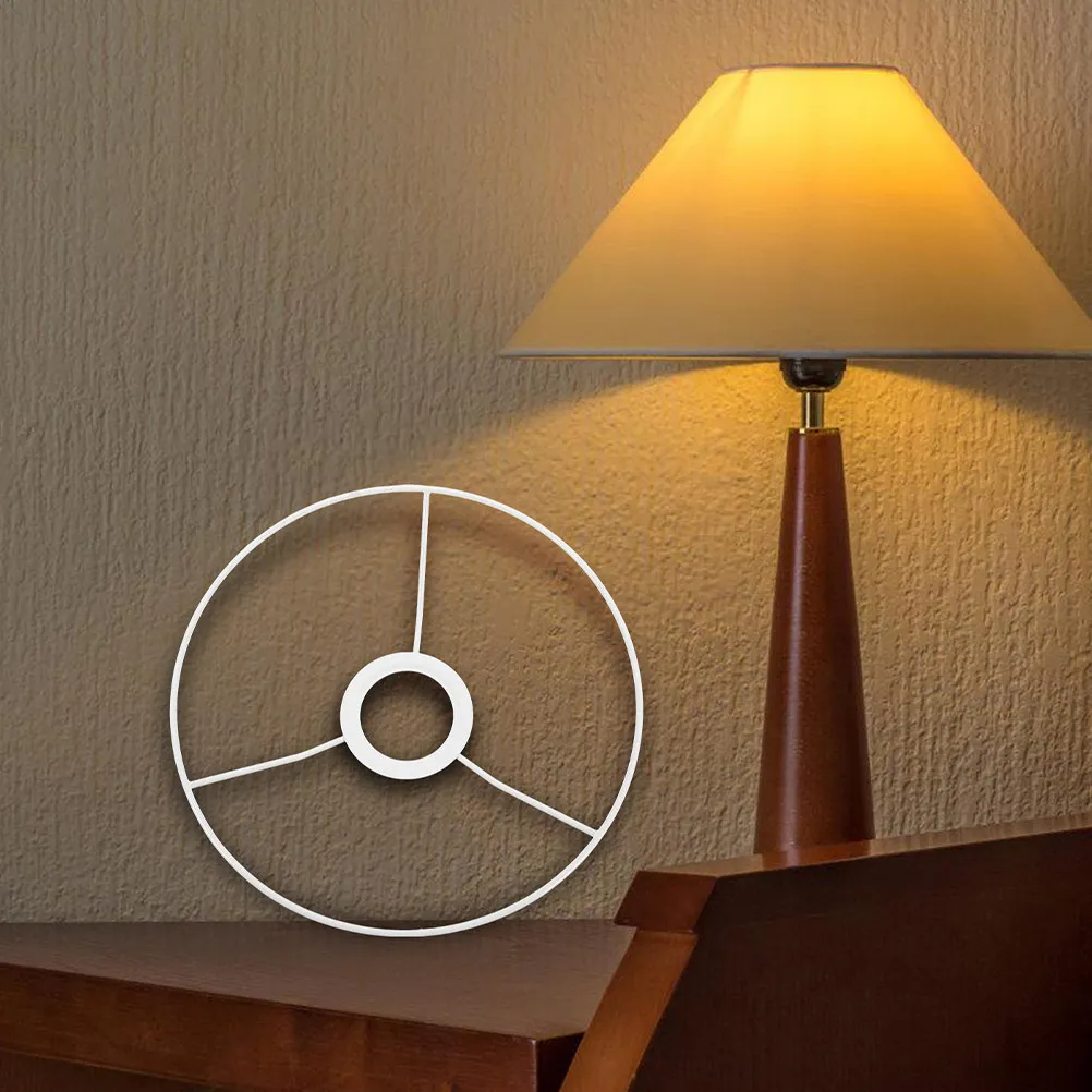 

Набор из 1 прочного круглого каркаса-кольца для абажура для самостоятельного изготовления и ремонта, элегантный декор для освещения, компактный абажур