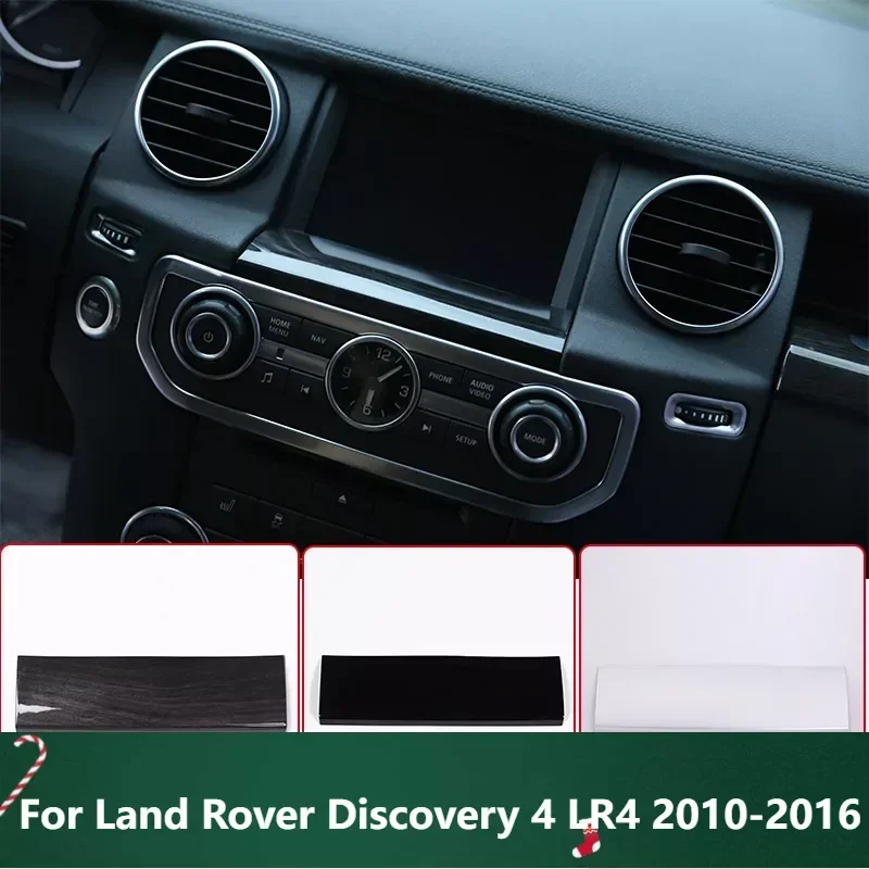 

Car ABS Car Interior ABS black GPS Screen Below Panel Cover Trim Stickers Accessories For Land Rover Discovery 4 LR4 2010-2016