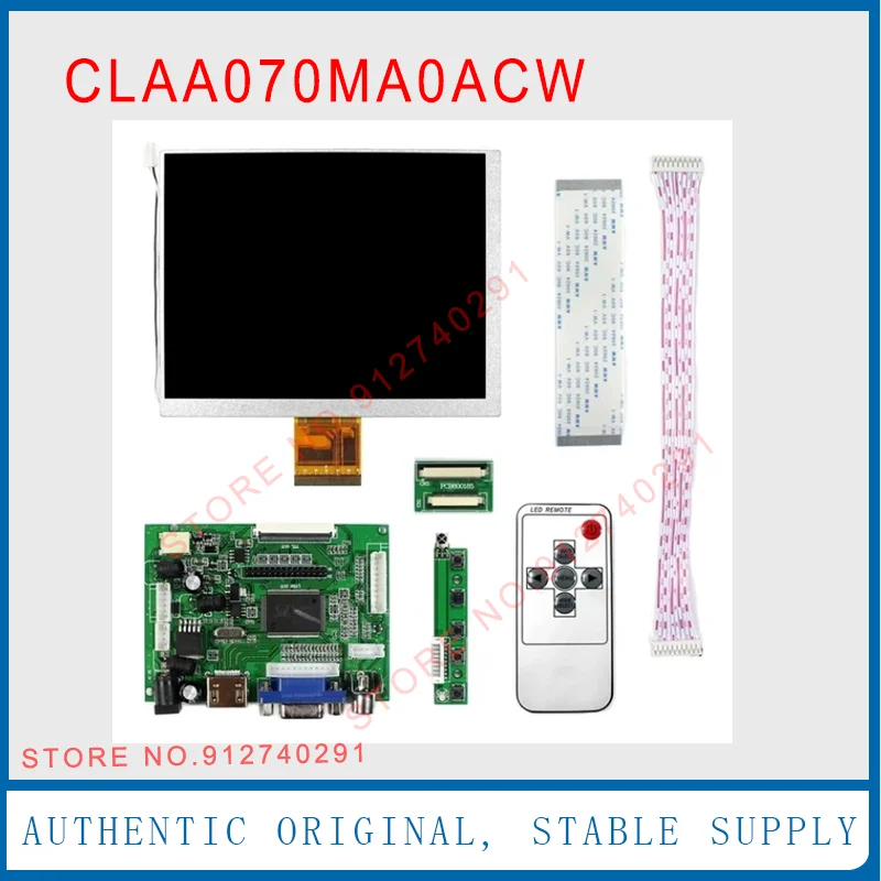 Écran LCD d'origine 7 pouces 800*600 4:3 CLAA070MA0ACW Écran d'affichage LCD Compatible HDMI VGA Carte de contrôle du pilote Panneau de moniteur