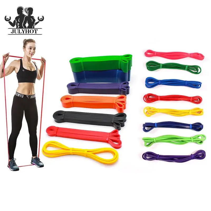 Tough Latex Fitness Resistance Bands Exercise Strength Pull-Ups Auxiliary Elastic Band Gym Sports Equipment Strengthening Train