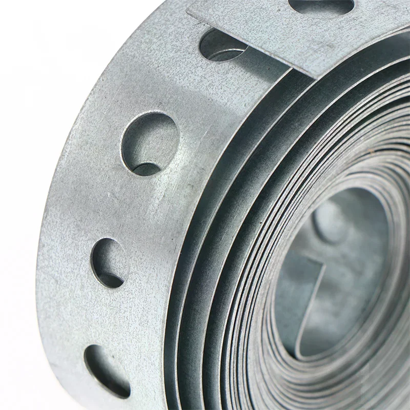 1 Roll 3Meter*18mm Galvanized Steel Tape Hanger Strap Pre-Punched Multi-Slot Metal Tape Easy To Install