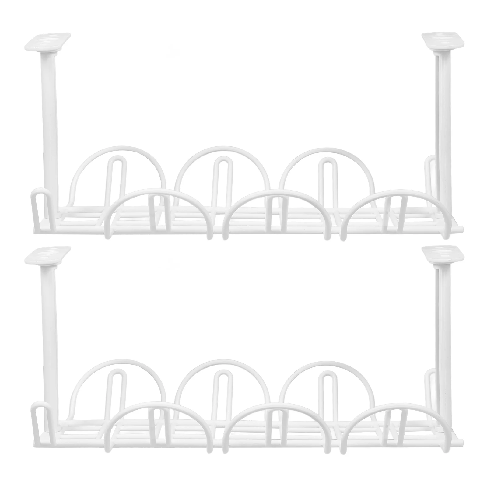 

Plug-in Rack Cable Management under Desk Cord Organizer Work Wire StorageBracket Compact Size Neatly Arrange Wires Create Tidy