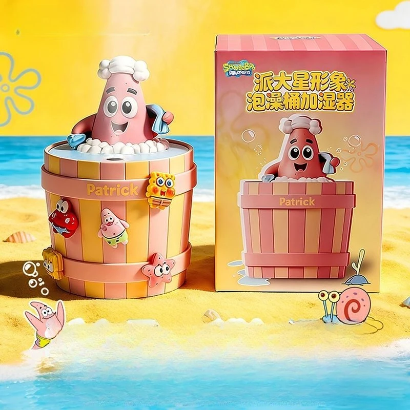 

SpongeBo Patrick Star Cute Wireless Humidifier Portable Small For Office Desktop Student Dormitory Home Bathroom Spa Anime new