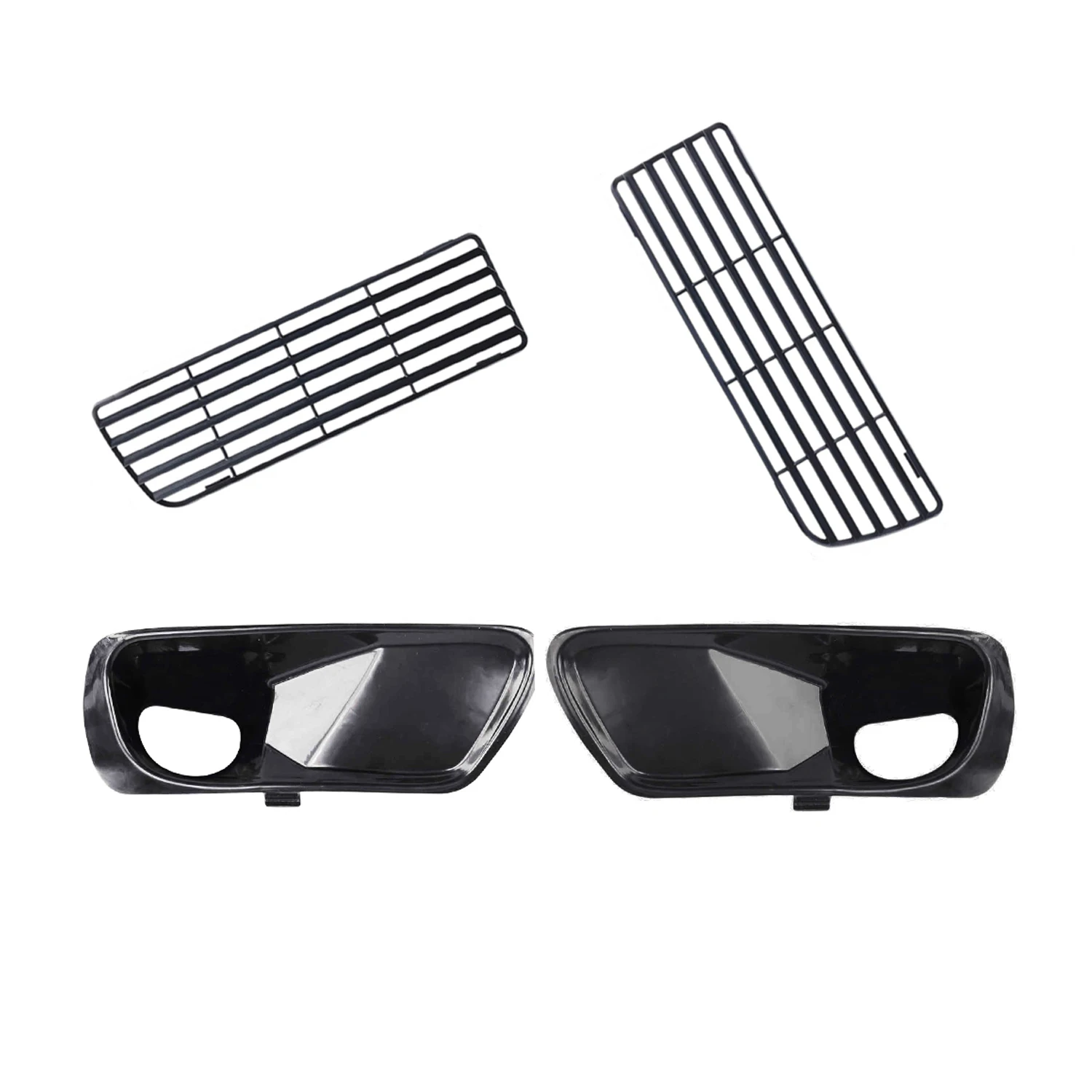 

4 Pieces Included Bumper Reflector Grille Lower Grill Air Intake Duct For VW MK3 Golf Jetta US Bumper ONLY