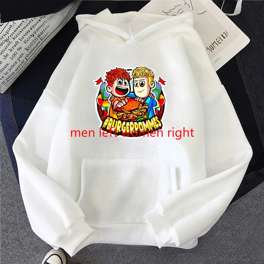 

Burgerpommes Icrimax Hoodie Women Men Hooded Sweatshirt Streetwear Oversized Long Sleeve Harajuku Pullovers Clothes for Teens