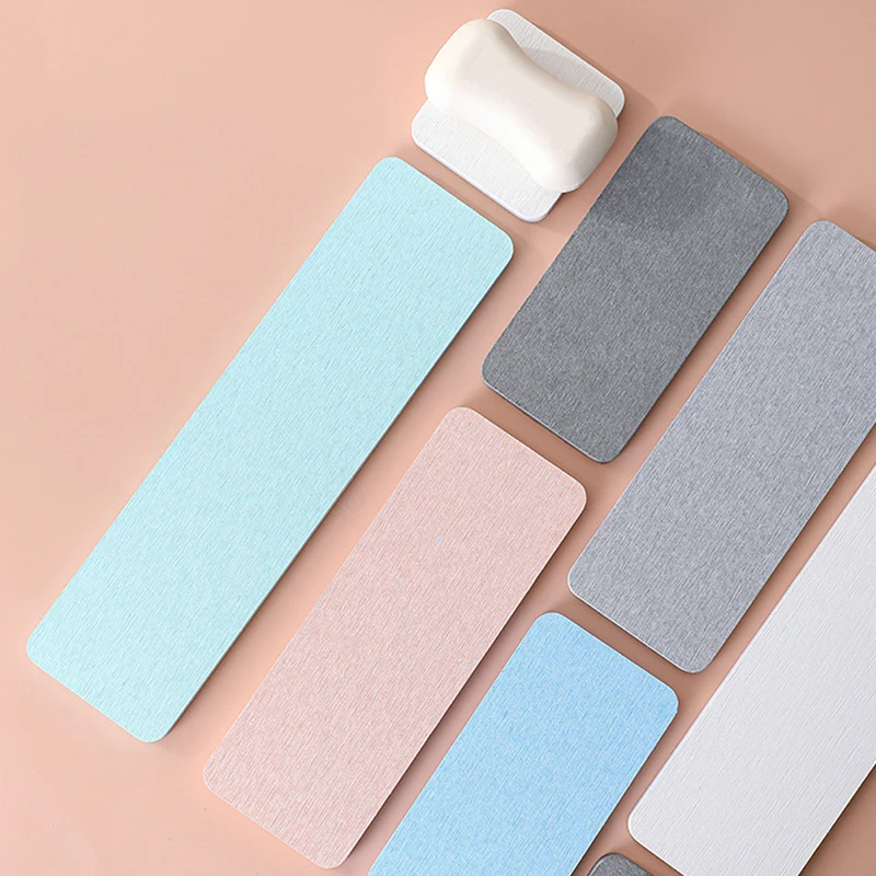 Home Diatomite Mat Water Absorbing Pad Heat Resistant Coaster Diatomaceous Earth Kitchen Sink Faucet Mat Non Slip Quick Drying