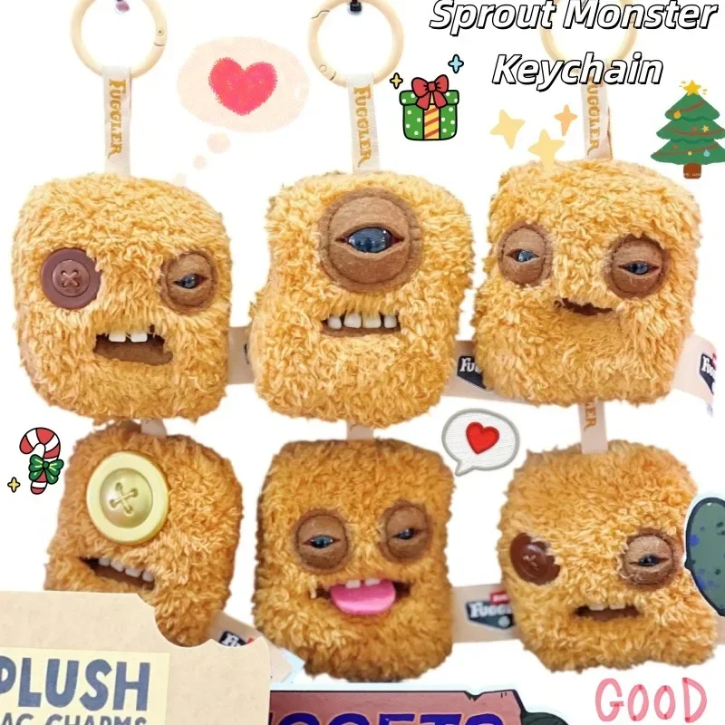 Fuller Chicken Nugget Sprout Monster Plush Toy - Ugly Cute Keychain Pendant