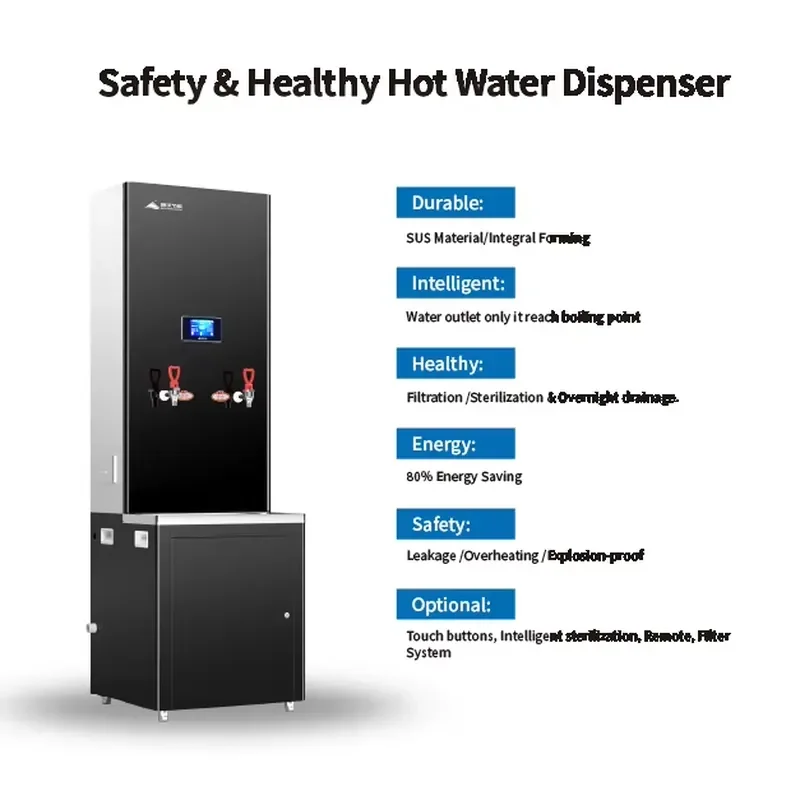 Commercial Food Grade 60L Stainless Steel Tank Hot and Warm Water Dispenser Drink Dispenser Energy Saving