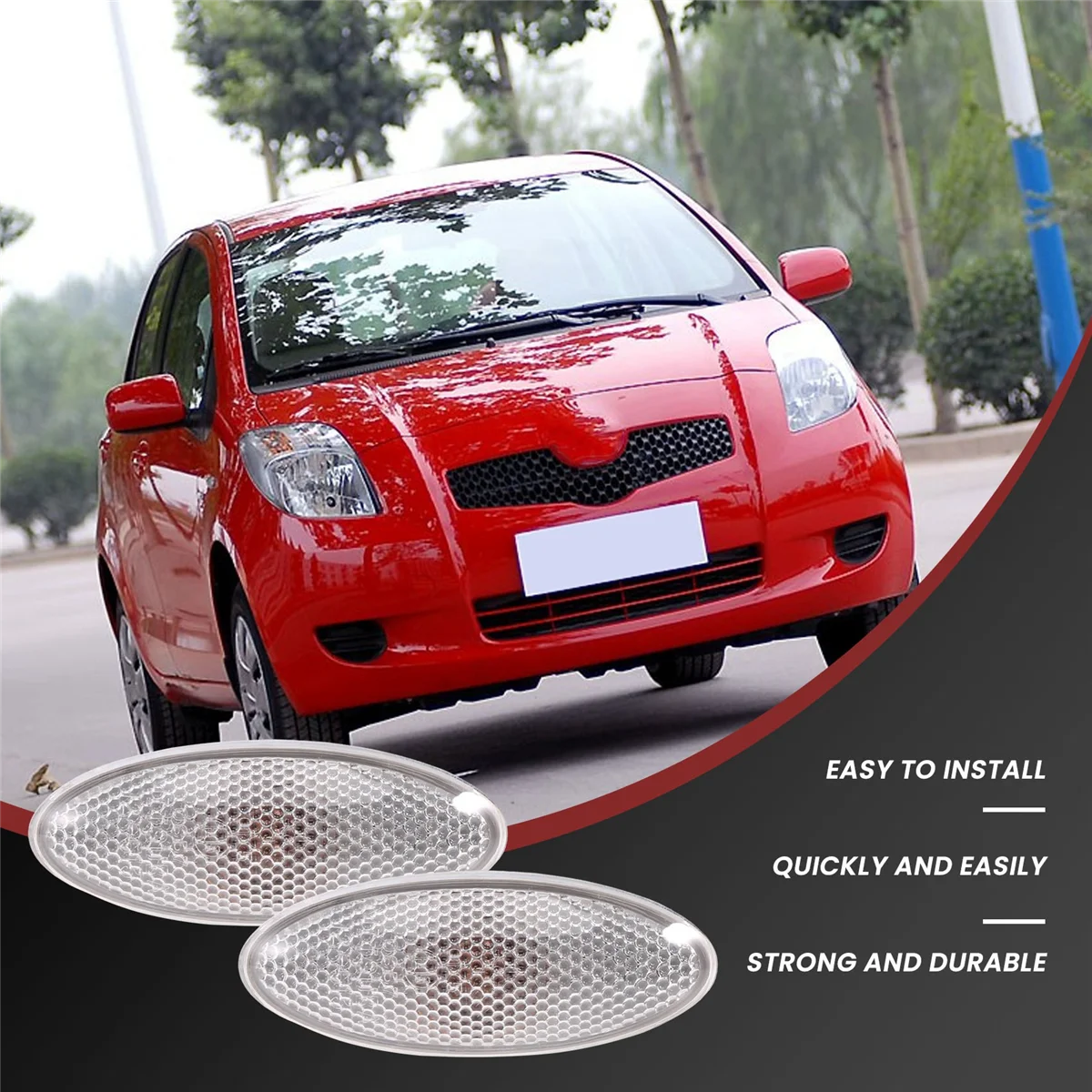 Lampu Sein Mobil Tahan Lama untuk Lampu Fender untuk Toyota Corolla 2006-2013