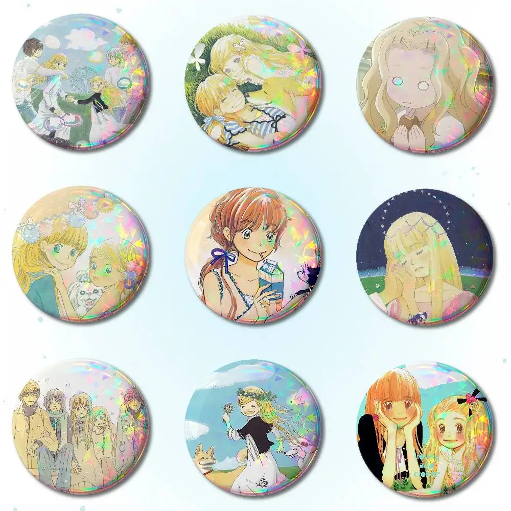 Honey And Clover Badges Round Brooch Cute Cartoon Idol Cosplay Badges DIY Backpack Clothing Jewelry Pins