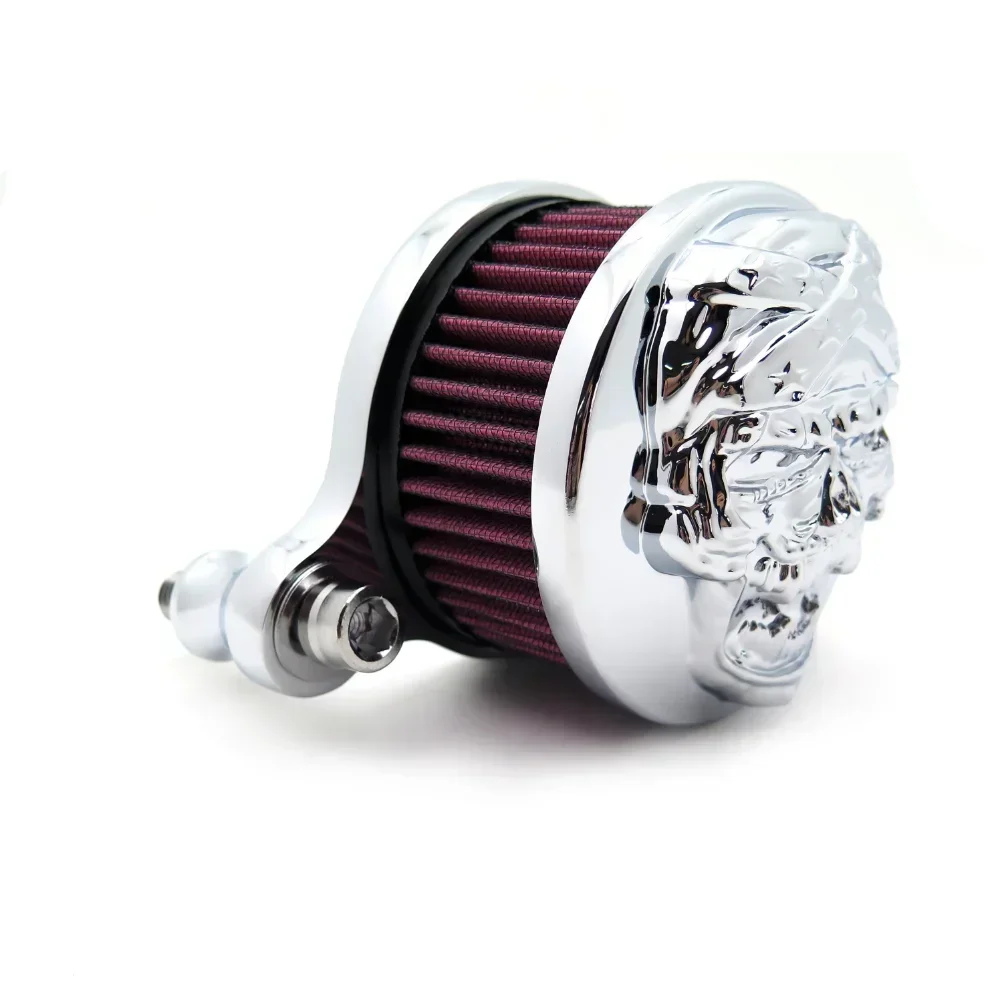 Skull Zombie Air Cleaner Intake Filter System Kit Kit for Harley Sportster XL883 XL1200 1988-2015