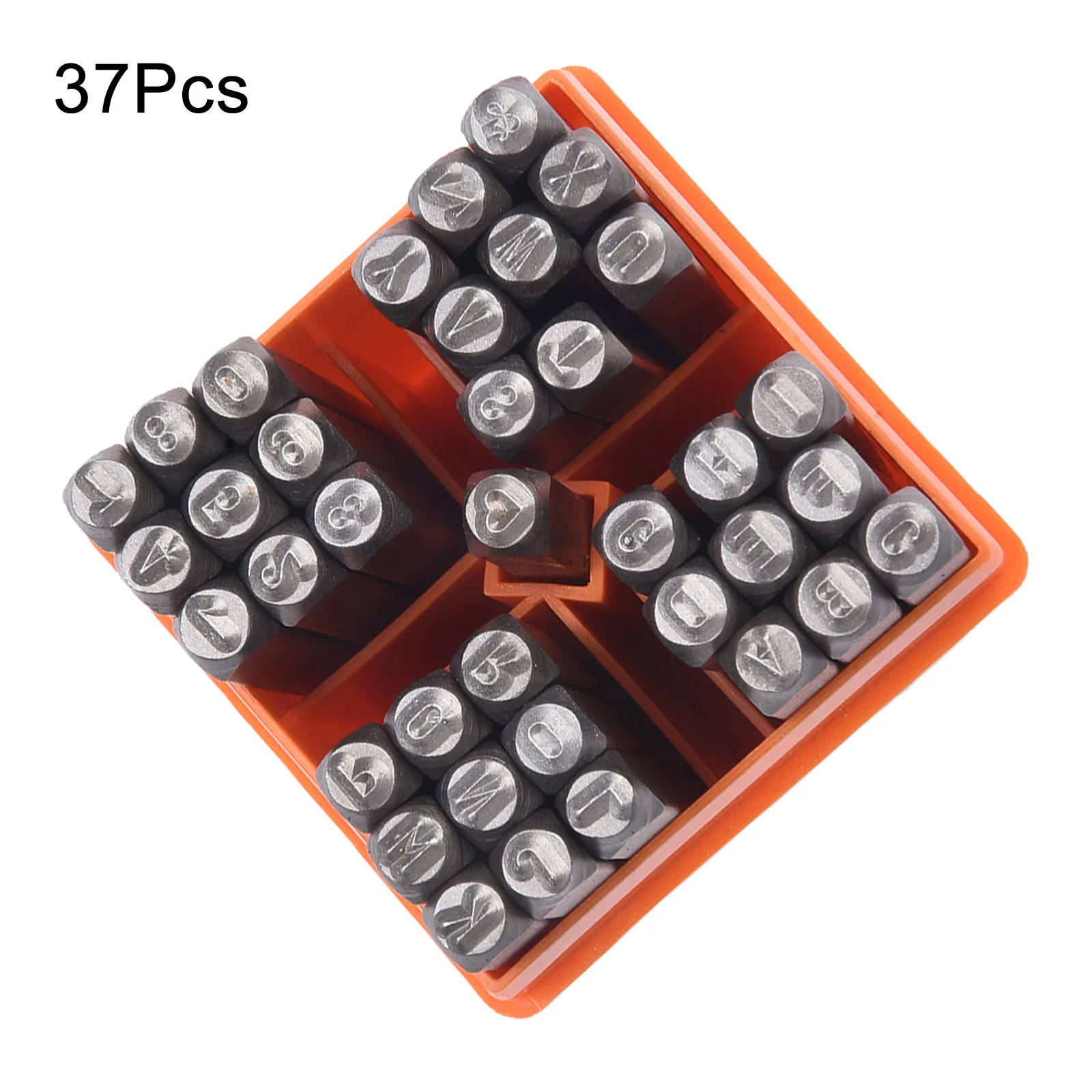 Punch Tool Punch Set 37pcs Carving Tools Convenient Storage For DIY Crafts For Jewelry DIY Letter Number Punch