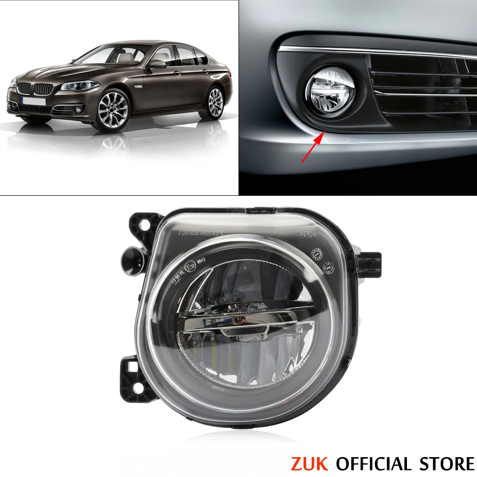 

Противотуманные фонари для переднего бампера ZUK, противотуманные фонари для BMW 5 серии F07 F10 F11 F18 LCI 520i 523i 528i 535i 550i, противотуманные фонари, отражающие лампы