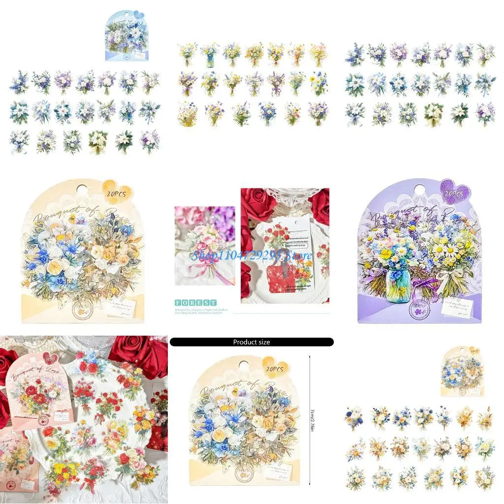 Y2GD Decorative Scrapbook Sticker for Adults Students, Artistic Journaling Sticker