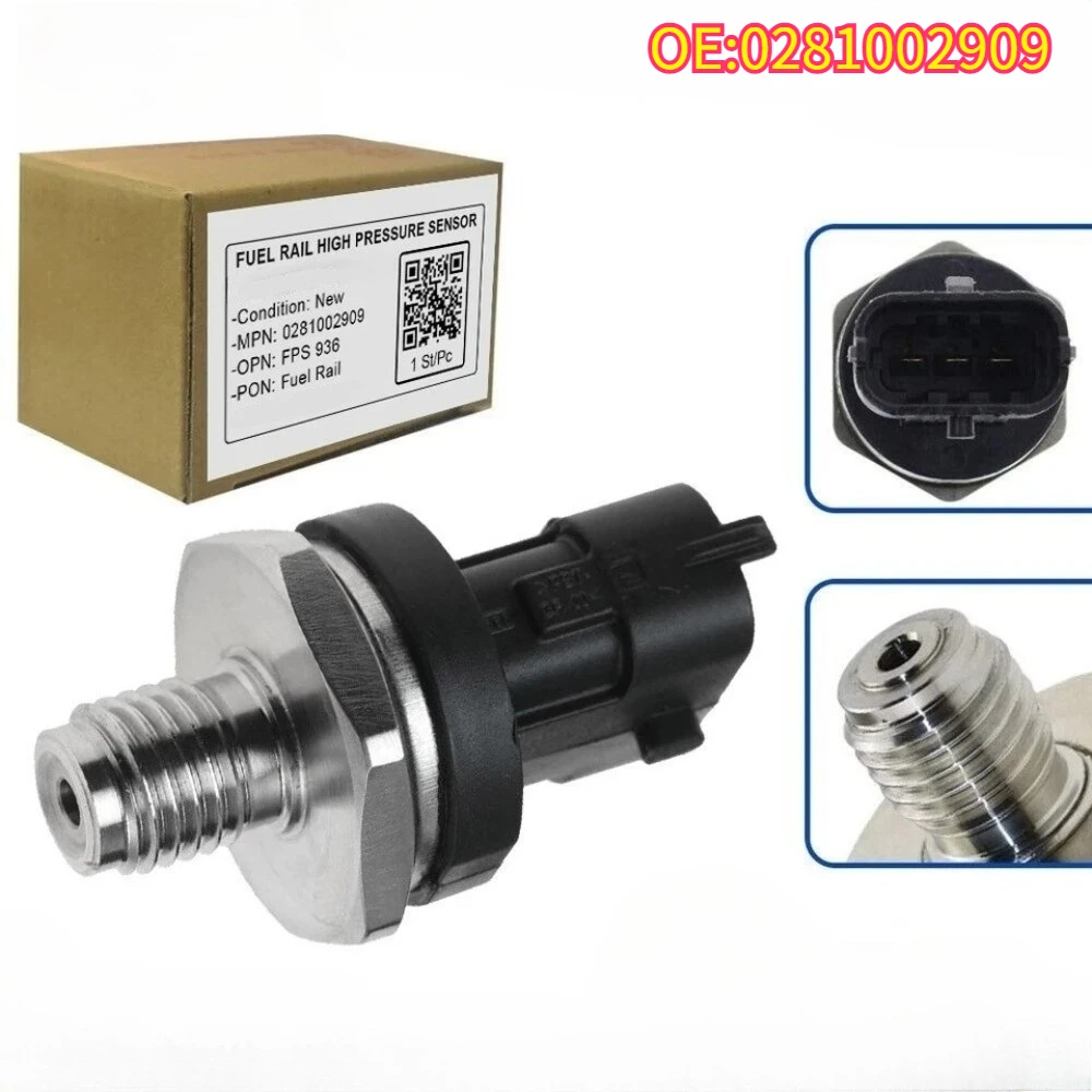 

High quality New For 0281002909 In Stock Fuel Rail Pressure Sensor HHYUNDAI Tucson KIA FFIAT DUCATO BMMW Original