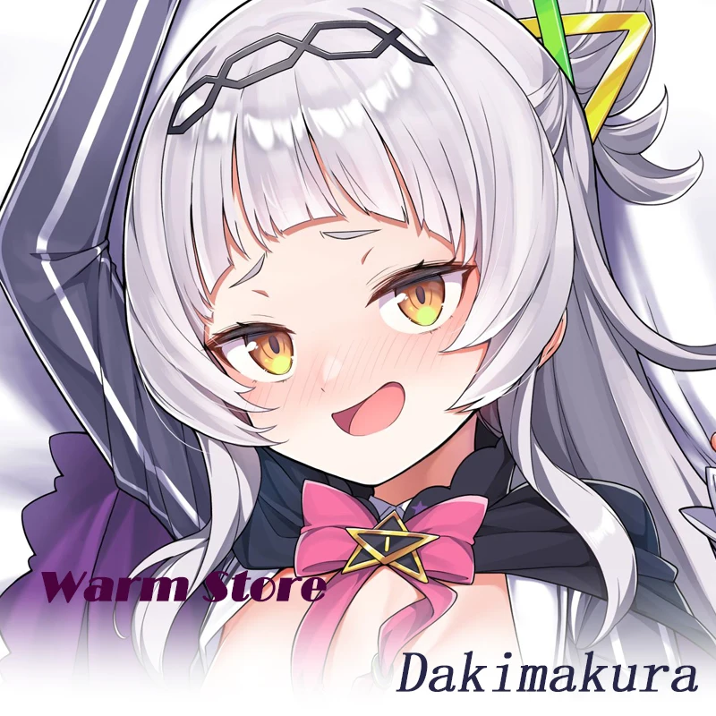 Dakimakura Anime Murasaki Shion YouTuber hololiv وسادة للجسم مطبوعة على الوجهين بالحجم الطبيعي