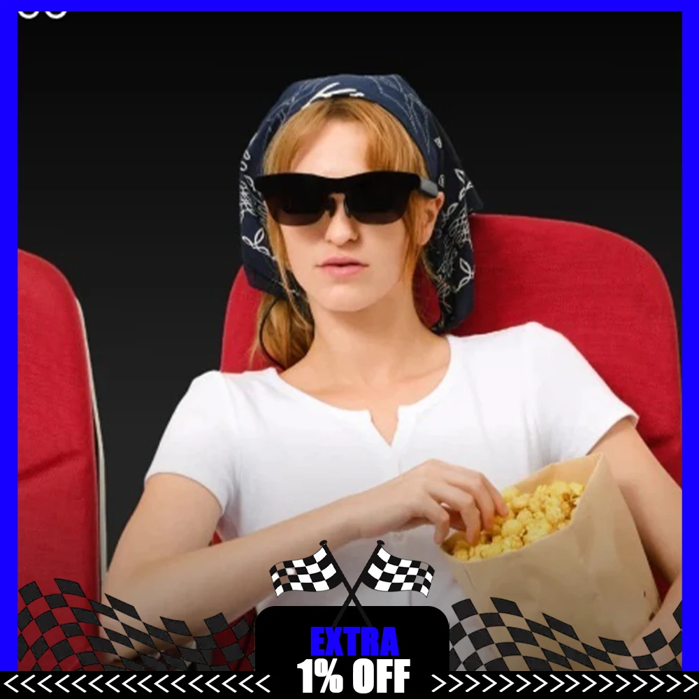Очки RayNeo GT Max AR с 3D-эффектом, динамиками Nordic B&O Co-Tuned, умные очки 59 °   Ультраширокий угол обзора FOV, гигантский экран 267 дюймов