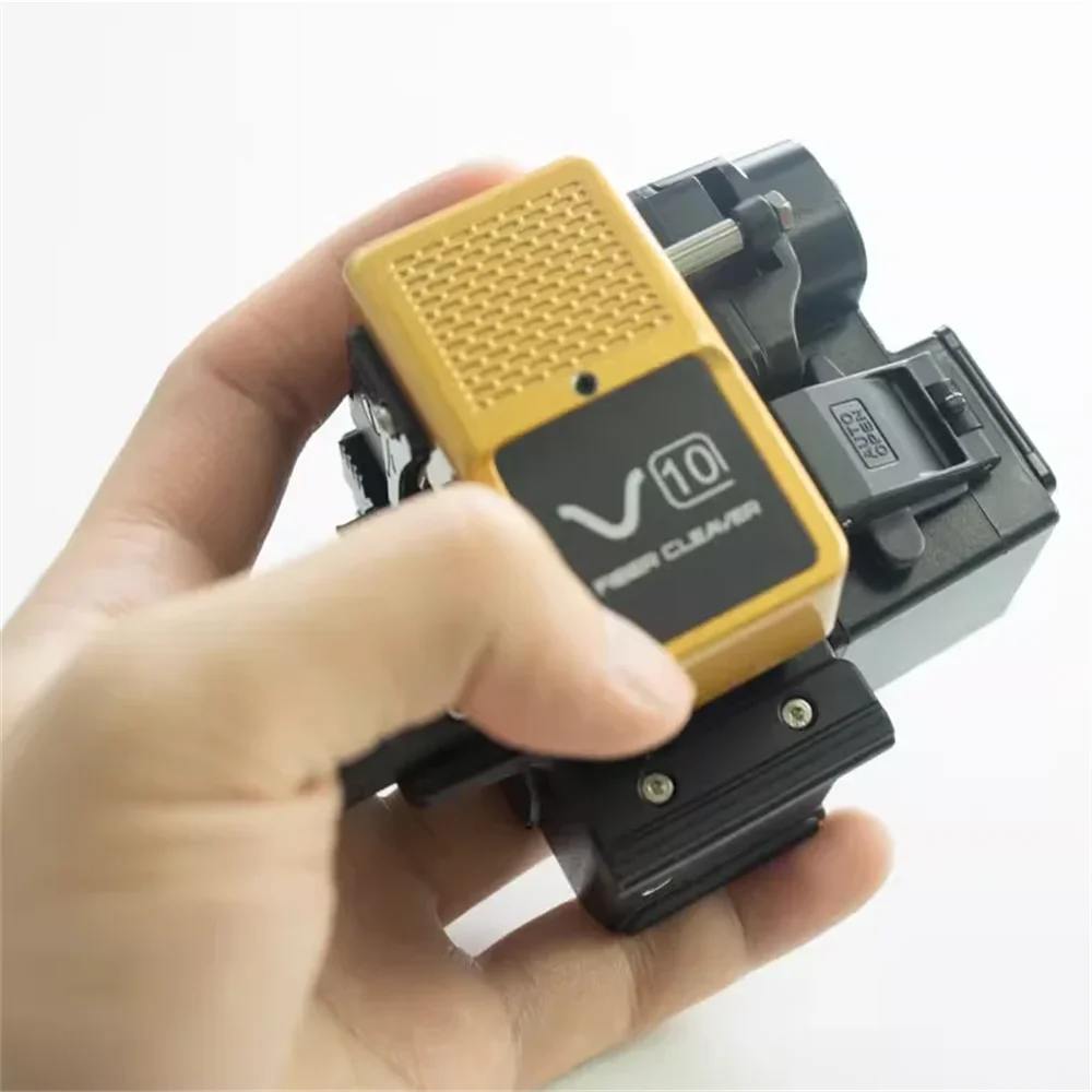 

Original V10 Fully Automatic Fiber Optic Cleaver One-step FTTH Cutting Knife Press Type Fiber Cleaver