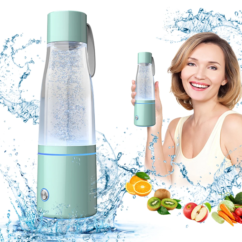 CAWOLO Premium Molecular Hydrogen Water Generator Bottle DuPont SPE+PEM Dual Chamber Maker + H2 Inhalation Device 5000ppB Max