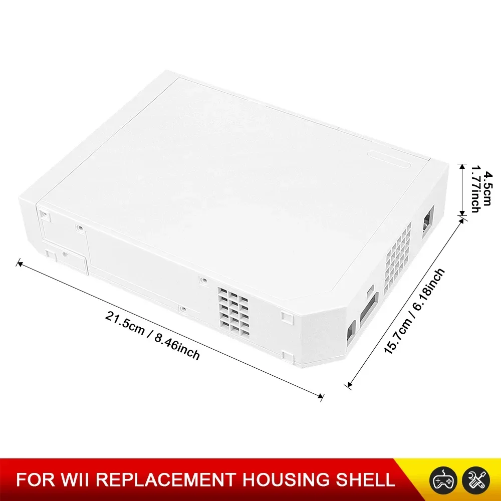 NEW Full Set For Wii Full Case Cover Housing Shell With Buttons Transparent Black Color Housing Shell Case For Wii Gaming Consol