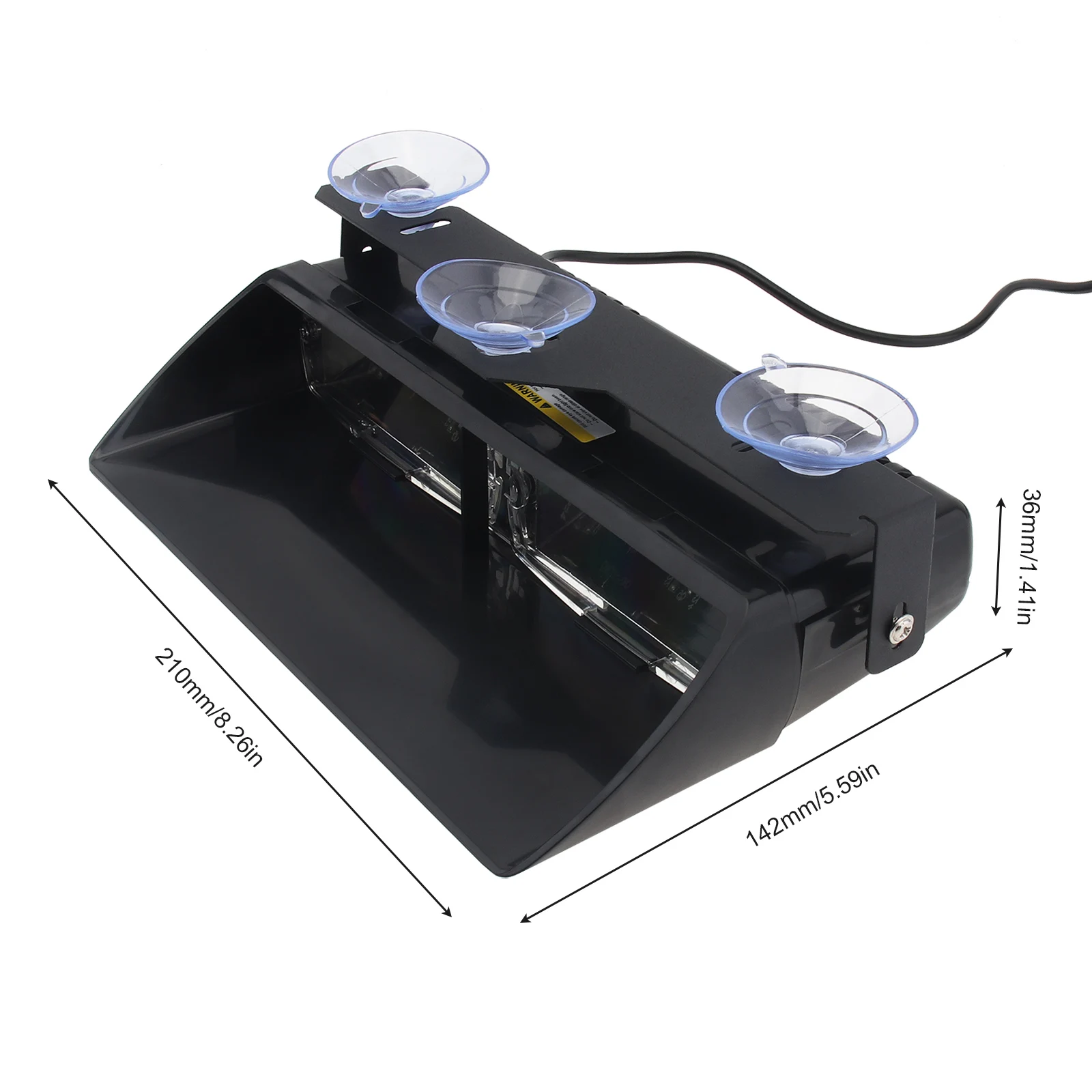12V 16LED 48W Waterproof Viper S2 Super Bright Car Signal Flashing Led Warning Light Strobe Flash Emergency Lights