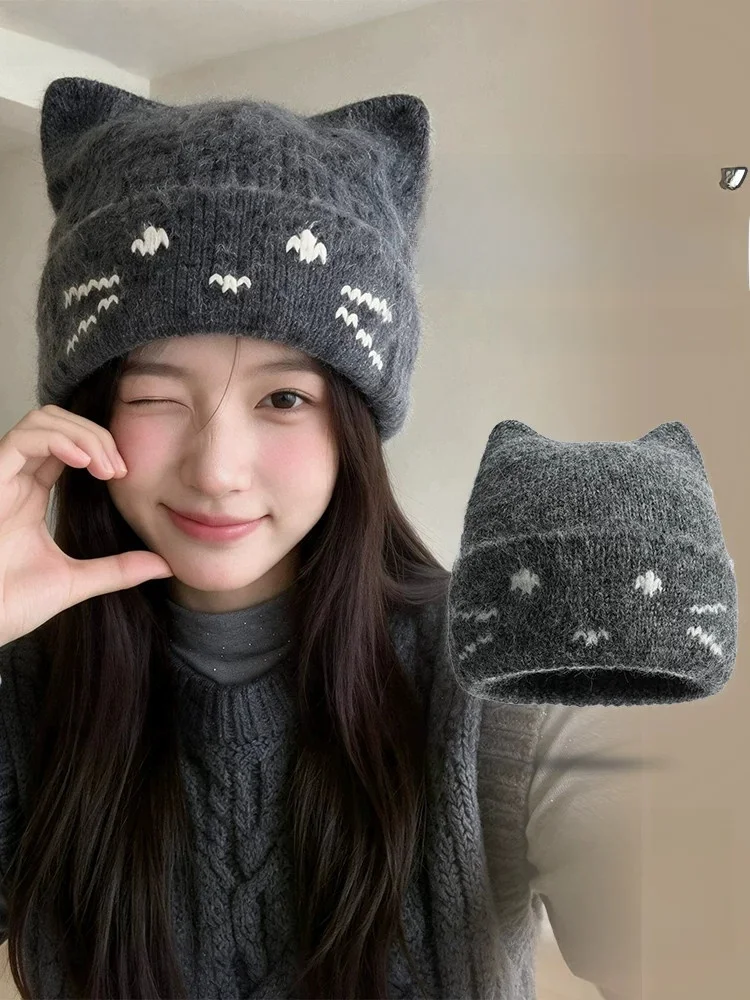 bonnet-tricote-mignon-pour-femmes-bonnet-d'hiver-chaud-avec-protection-des-oreilles-bonnet-gris-en-laine-amincissant-le-visage-bonnet-tendance-pour-jeunes