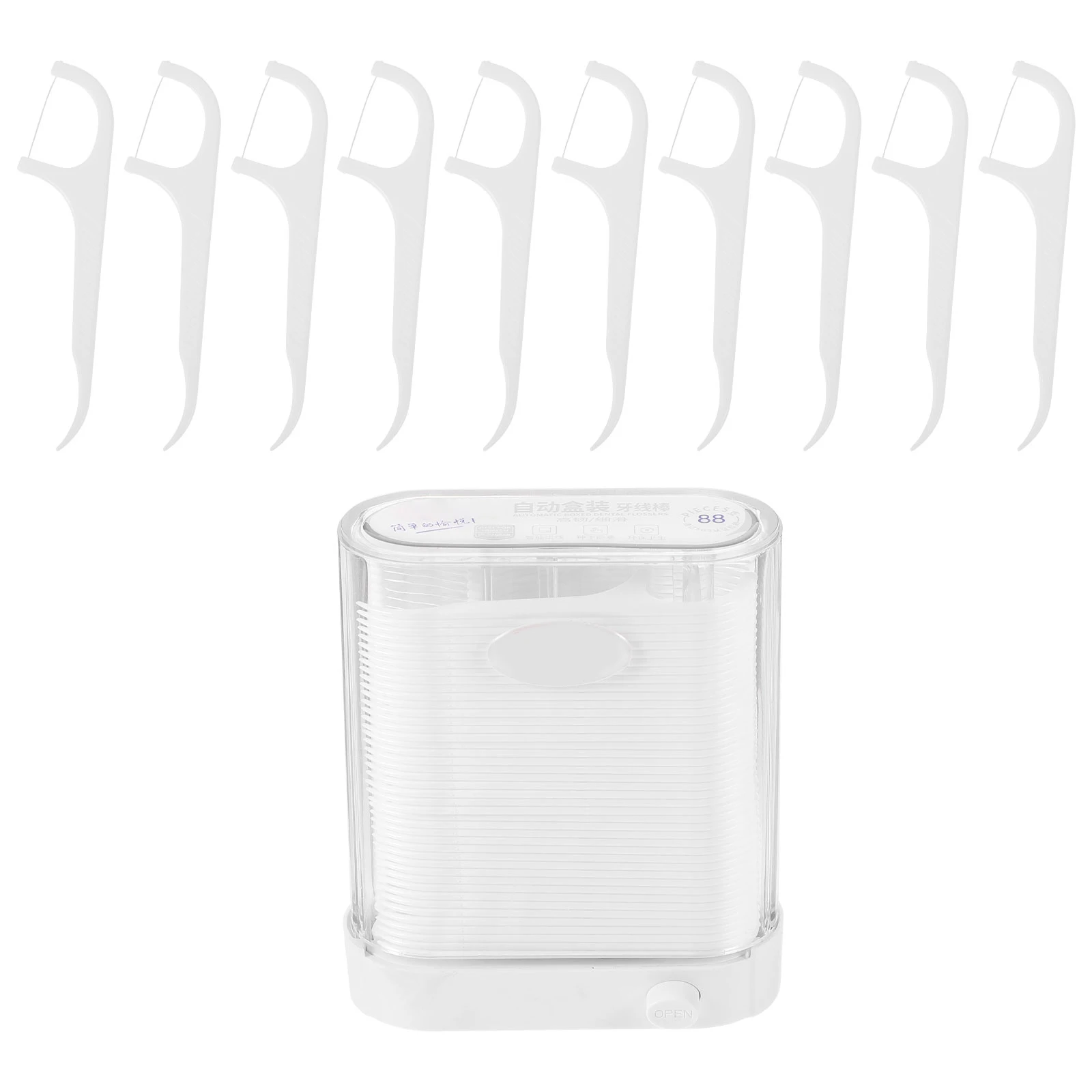 

Oral Care Picks Ergonomic Handle Ultra-Fine Dental Floss Portable Teeth Cleaning Tools Disposable Floss Sticks Food