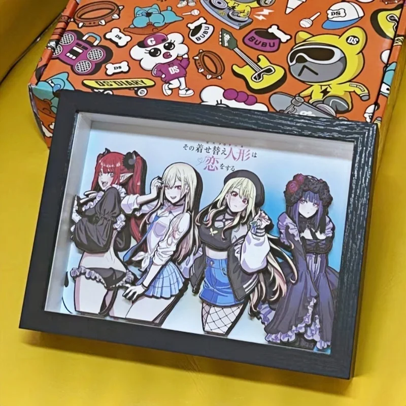3D My Dress-Up Darling Autosestereograma Marin Kitagawa Shizuku Anime Ornamentos Periféricos Decoração de Mesa Brinquedo Presente