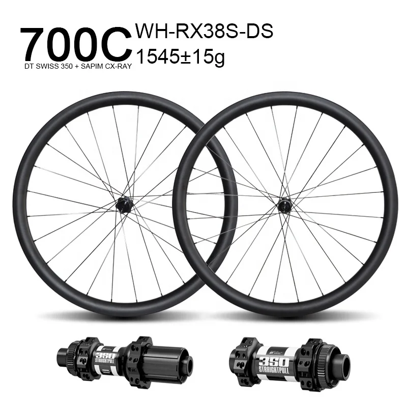 Top-Fire Wholesale DT 350 Hubs Road Bicycle 38mm Depth Tubeless Ready Carbon Rim  25mm Width 700 Road Bike Wheels