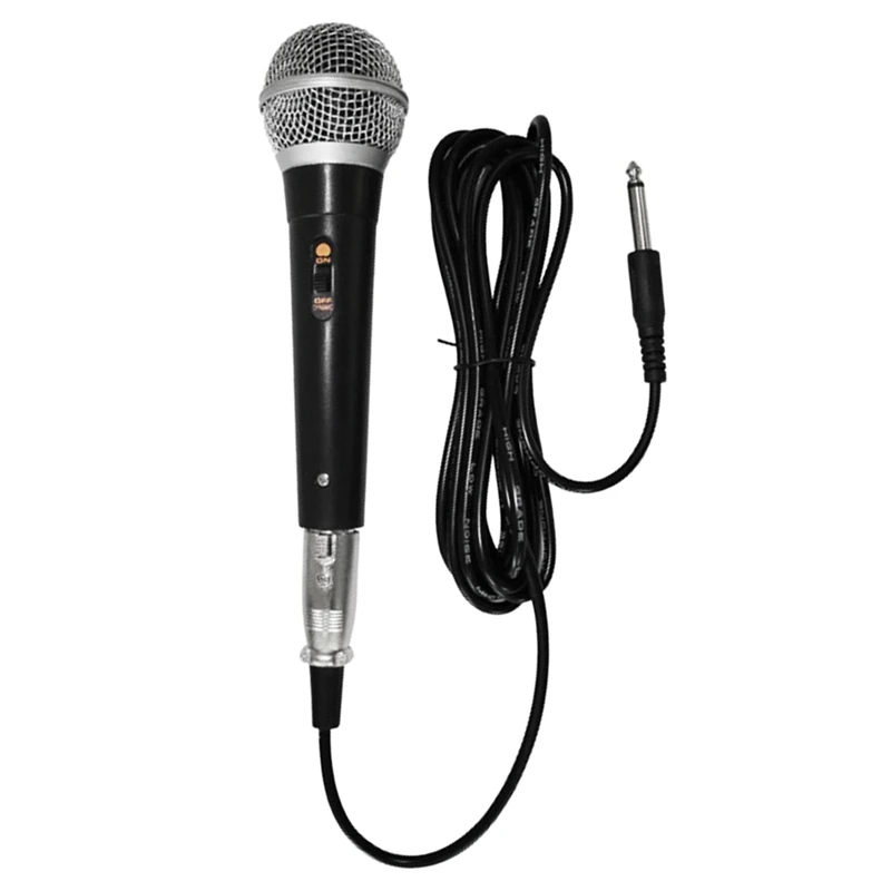 Microfono Karaoke microfono dinamico cablato professionale portatile microfono vocale trasparente per spettacoli musicali vocali Karaoke