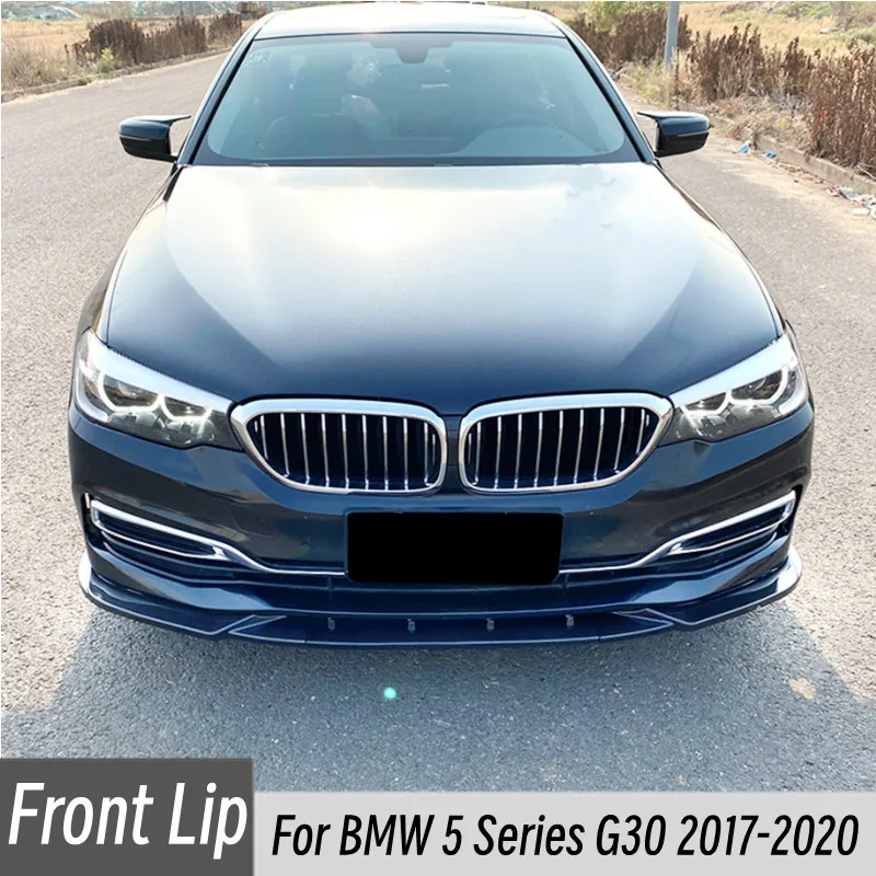 

For BMW 5 Series G30 525i 530i 2017-2020 3pcs/Set Car Front Bumper Lip Chin Spoiler Splitter Bodykit Exterior Tuning Accessories