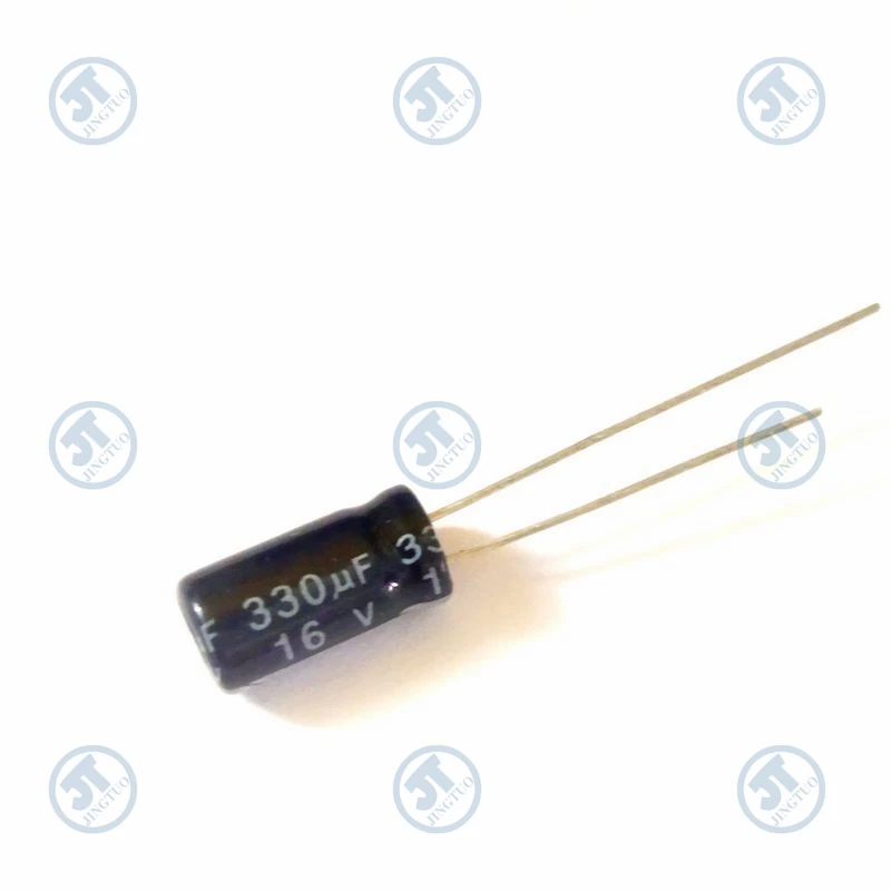 20pcs 330uF16V 16V330uF 330MFD 16WV 6*11mm Radial Aluminum Electrolytic Capacitor