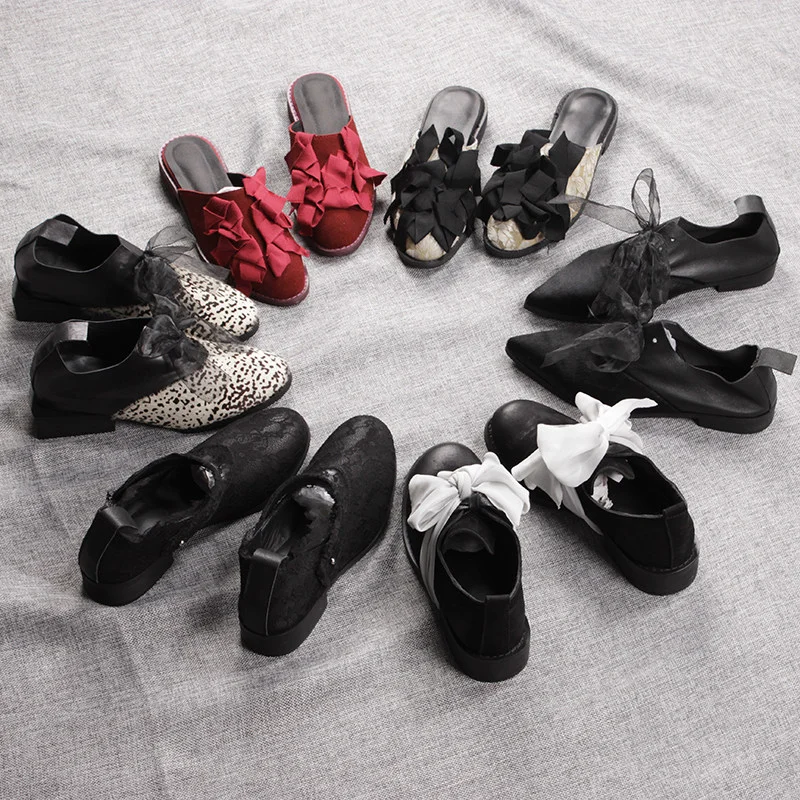 autumn-winter-real-leather-single-oes-for-women-vintage-ballet-oes-minor-defects-casual-round-toe-mid-heel