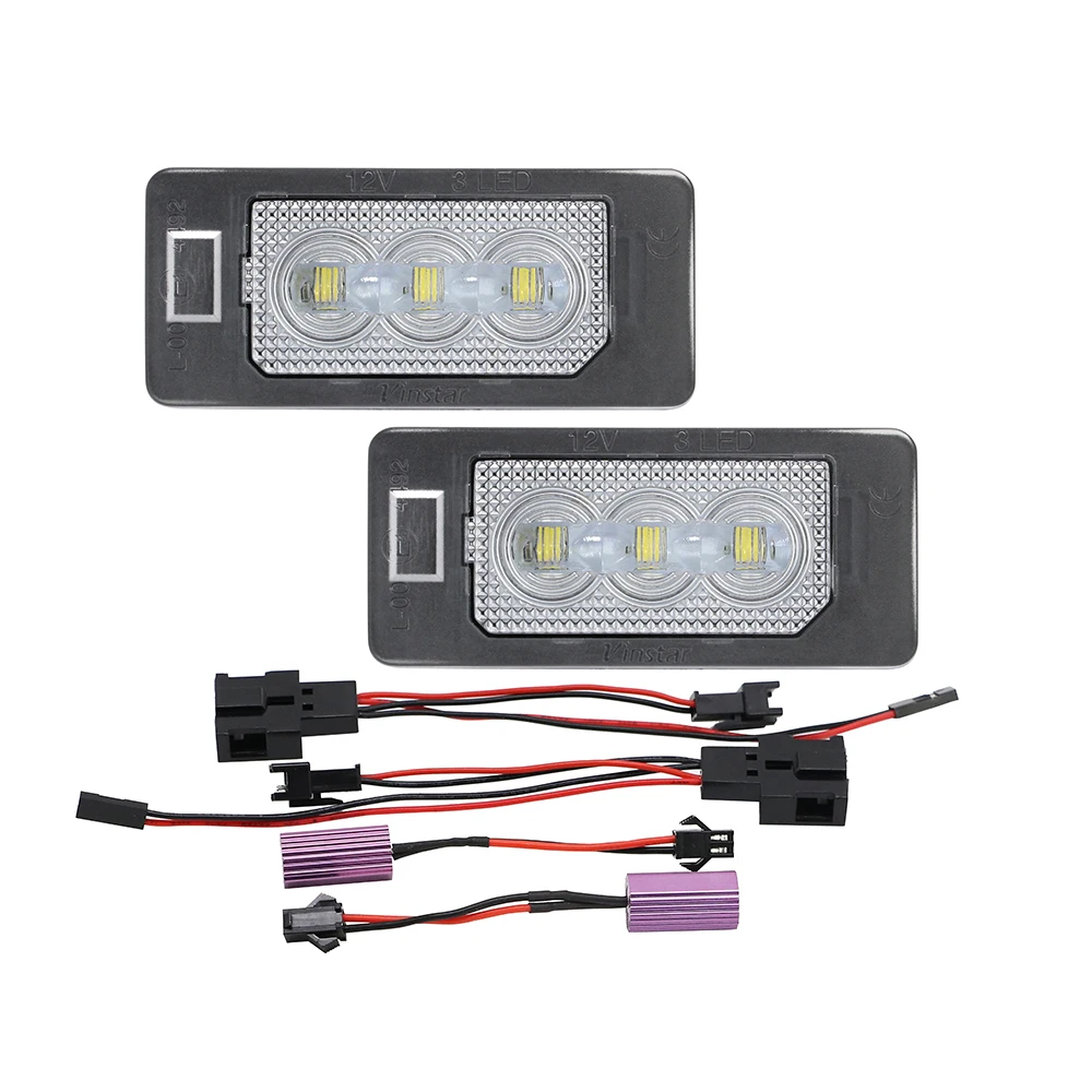 Ilumina Tu Matrícula Con Estilo: Luces LED Canbus Para Audi A6 C6 Q7 A4 B7 (Pack 2) | Marchfa Kolome