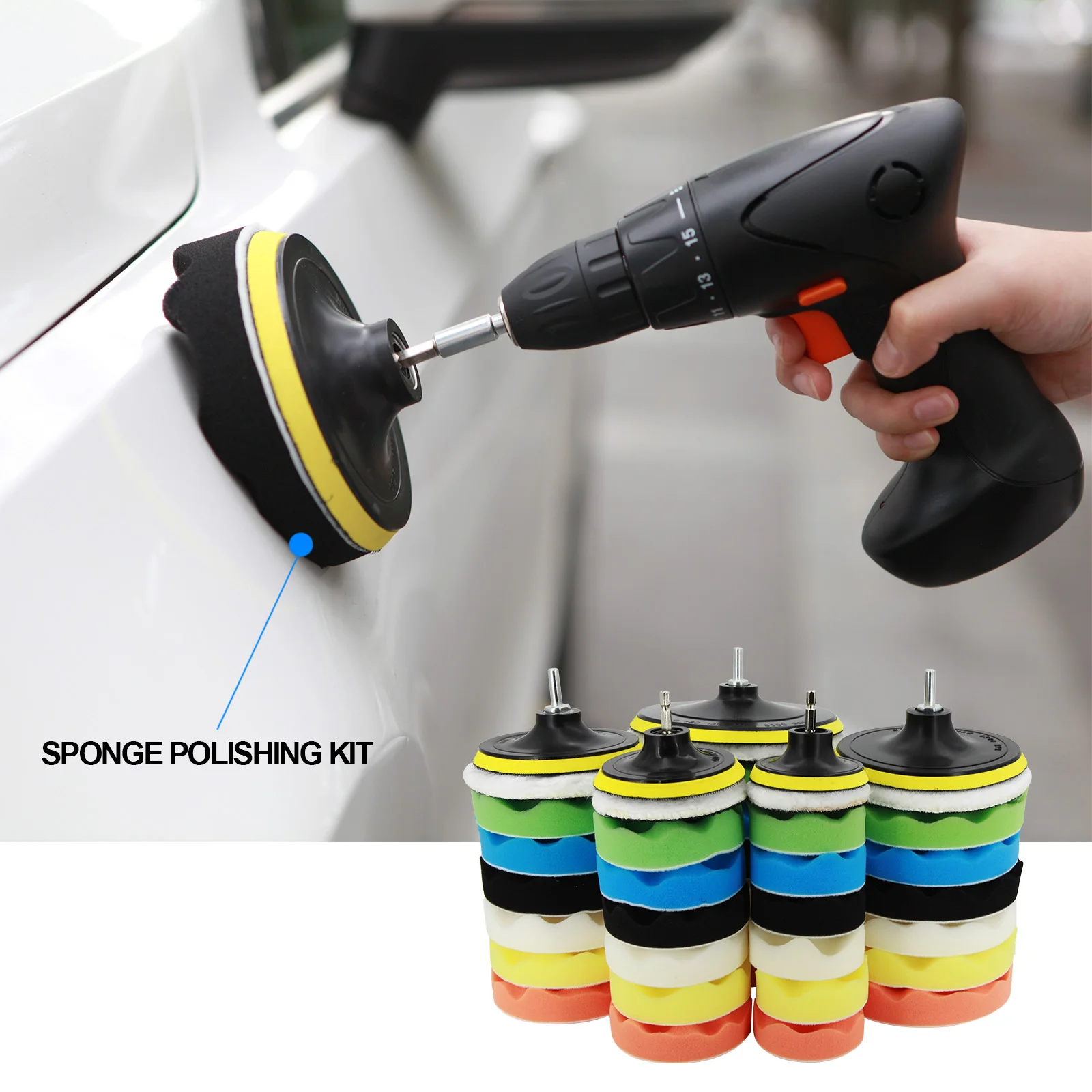 9Pcs Car Buffing Pa…
