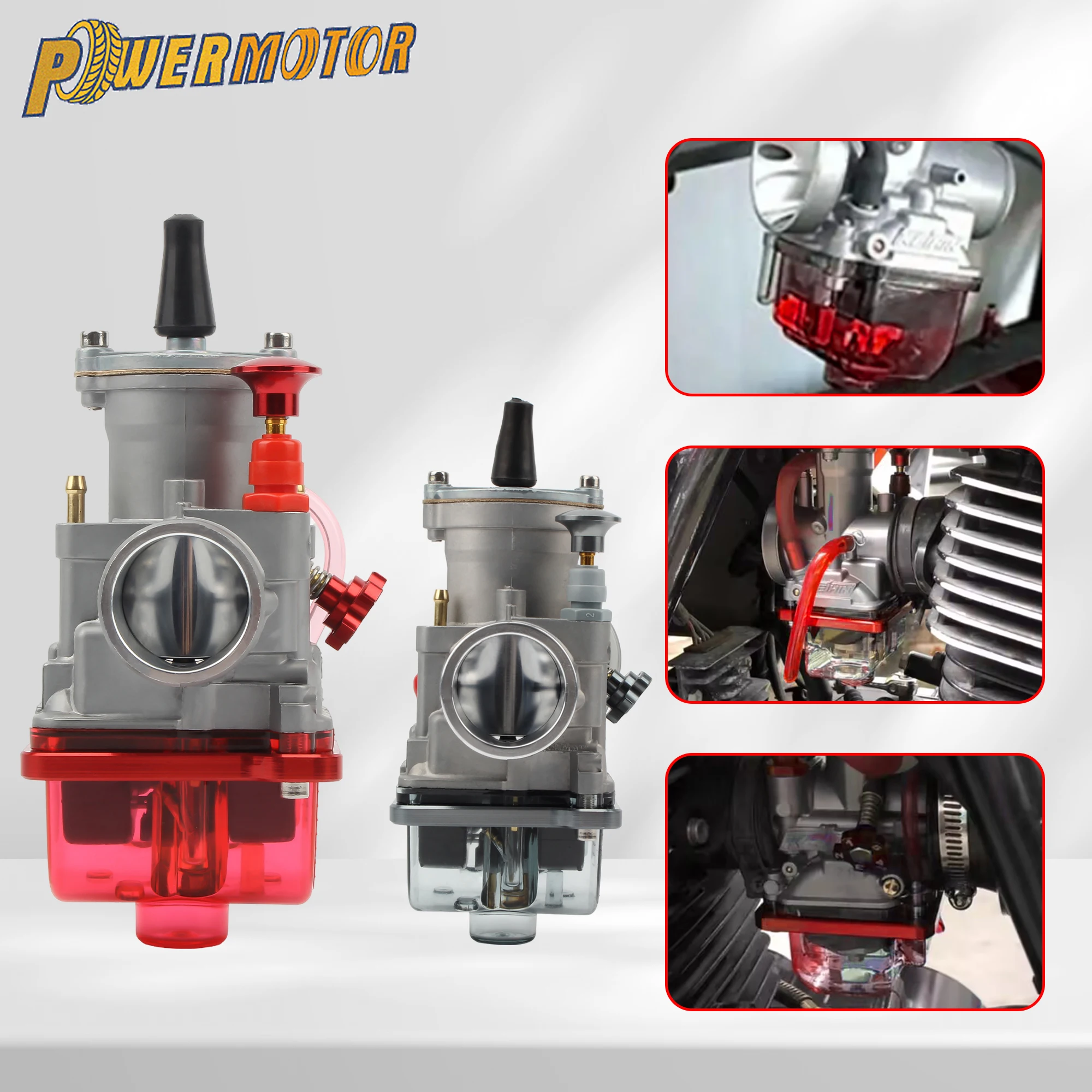 

DirtBike Motorcycle Carburetor PWK 21 24 26 28 30 32 34mm with Power Jet For 2T 4T Koso Yamaha Motocross ATV Quad Modified Parts