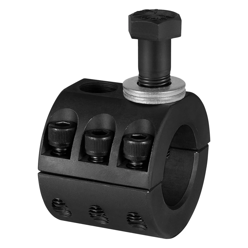 ANX Lenkungsstabilisator Spurstangenklemme für Jeep Wrangler JK TJ XJ ZJ MJ 2007-2018 mit 1-3/8 Zoll Durchmesser Spurstange (1-3/8' Außendurchmesser Rohr) – Detail 8