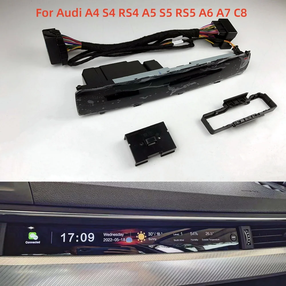 

For Audi A4 S4 RS4 A5 S5 RS5 2016-2020 A6 A7 C8 3rd generation Passenger LCD screen Dashboard Co-pilot LCD Display Instrument