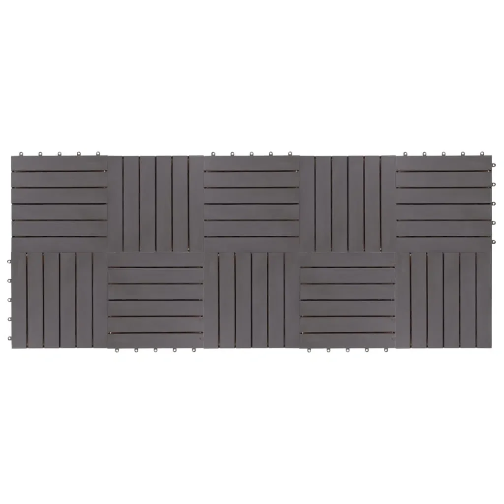 Decking Tiles 10 pcs Gray Wash 11.8