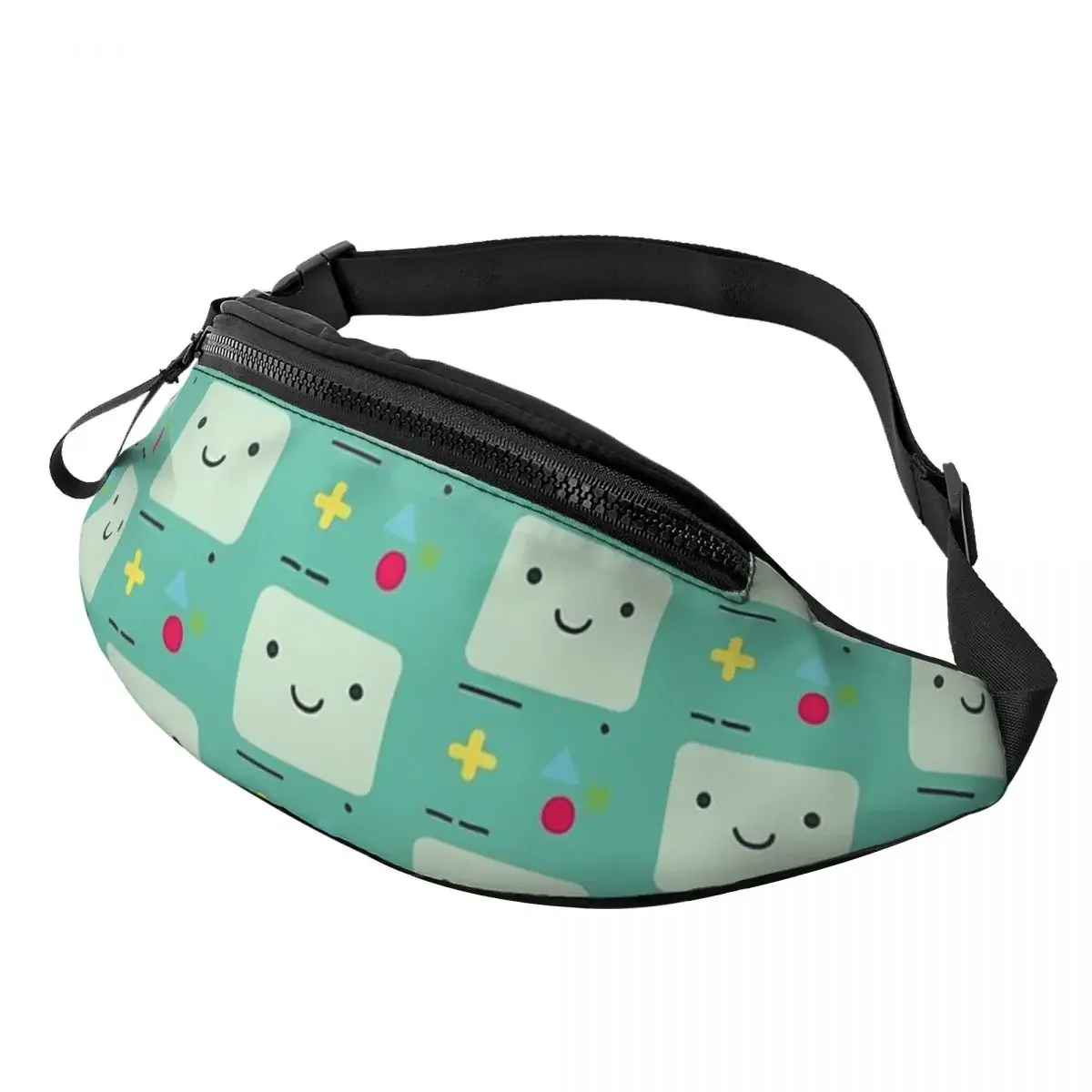 Cute Printed Waist Bags BMO Game Unisex Fanny Pack Fashion Travel Banana Bags Belt Pouch