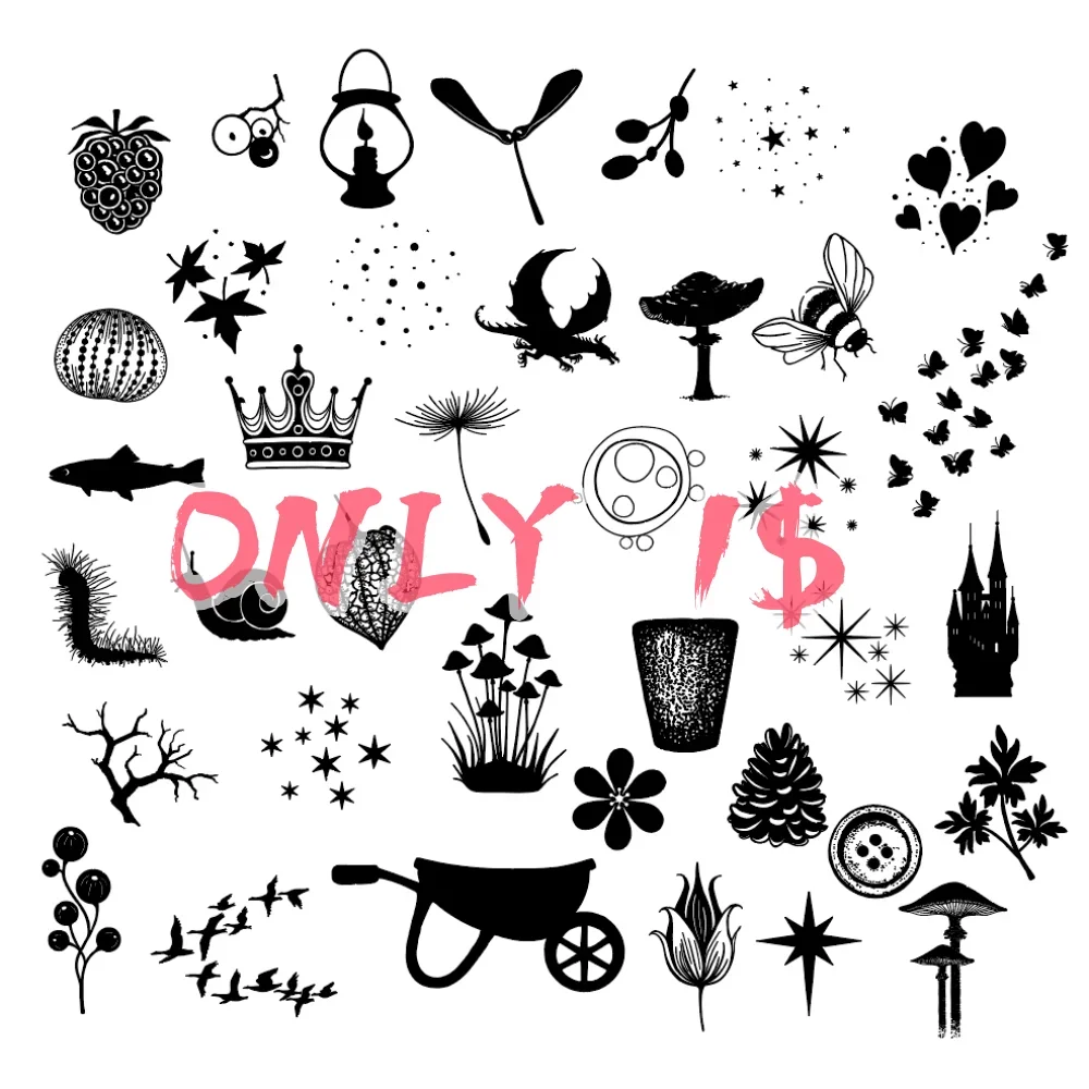 0-1$Clearance Mini Clear Stamps Embossing Supplies for DIY Greeting Card Making Scrapbooking Craft Paper Decoration New